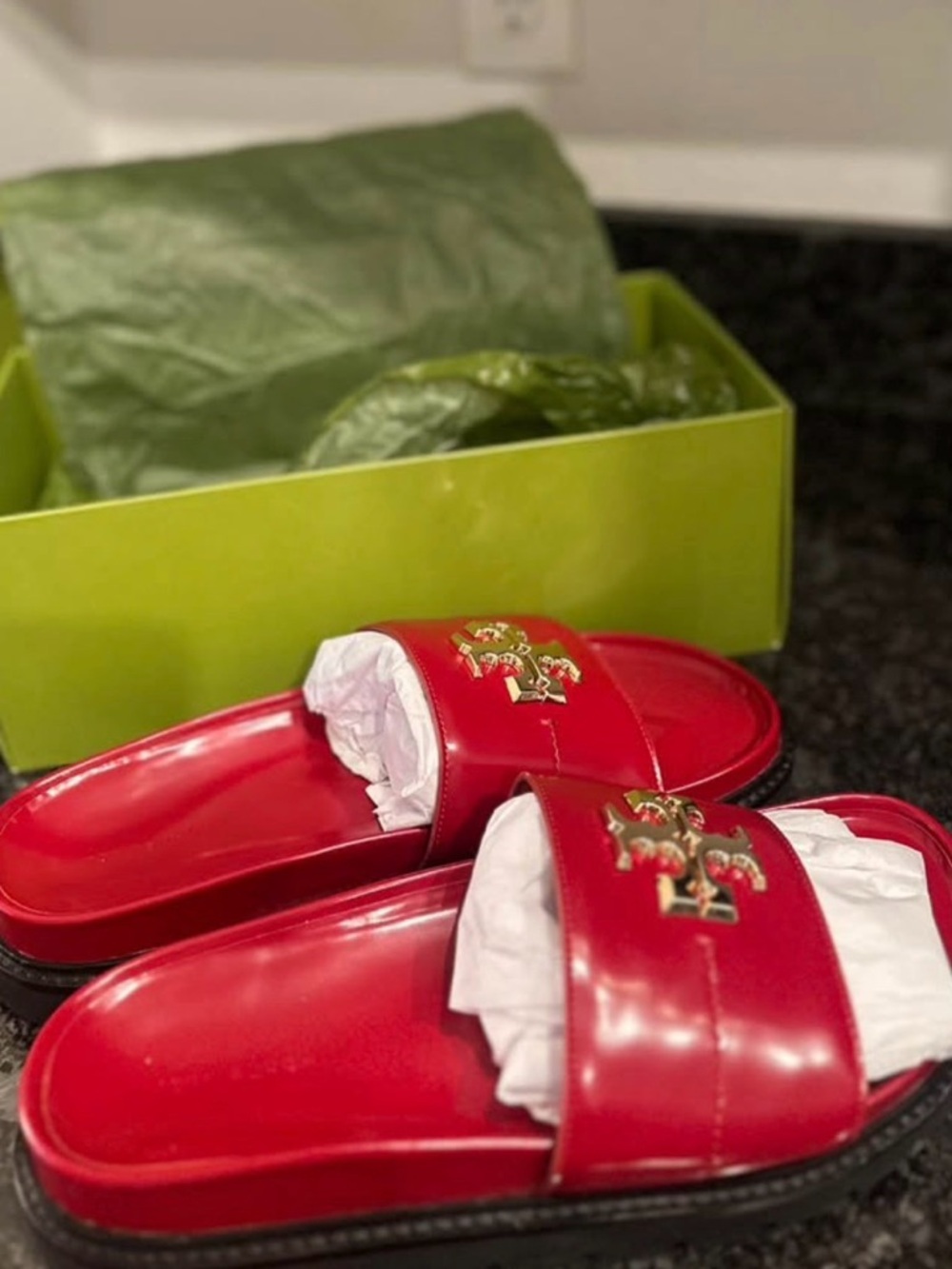 TORY BURCH- EVERLY ANATOMIC LUG SLIDES - Picture 4 of 9